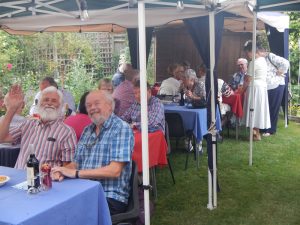Image of members of the Winslow Anglo French Twinning Association enjoying the Summer Supper