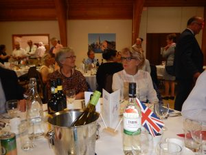 Image of members of Winslow Anglo French Twinning Association at the celebration dinner