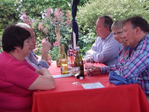 Image of members of the Winslow Anglo French Twinning Association enjoying the Summer Supper