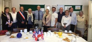 Image of Winslow and Cours councillors and members of Winslow Anglo French Twinning Association during a visit to Winslow