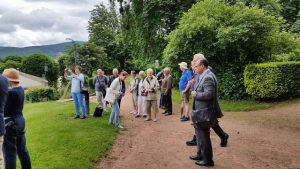 Members of the Anglo French Twinning Association during a visit to Cours